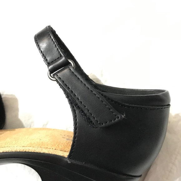 NEW Clarks Leather Emily Rae Black Pump Women's Size 8.5 Wide Ankle Strap - Picture 10 of 16